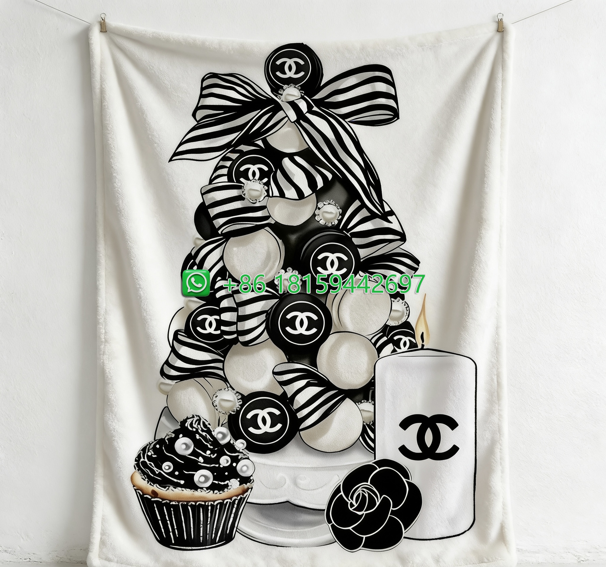 Chanel Throw Blankets